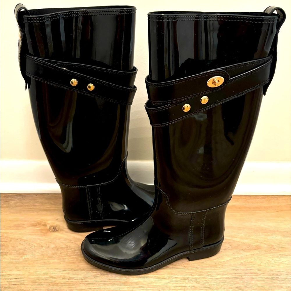 Coach rain style boots